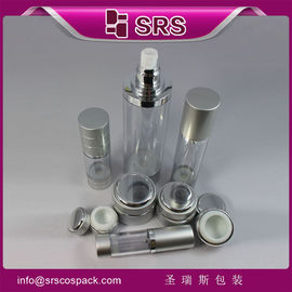 SRS nhà sản xuất bán buôn bình nhôm tròn trống và chai phun không khí cho chăm sóc da