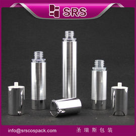 TA021 15ml 30ml 50ml hình xi lanh màu bạc không khí bình bơm mỹ phẩm