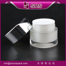 Thùng mỹ phẩm hình đặc biệt màu trắng, nắp đệm J093 30g 50g