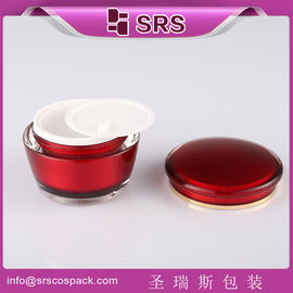 Màu đỏ J035 15g 30g 50g bình mỹ phẩm nhựa
