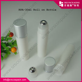 RPA-30ml cuộn trên chai với quả cầu kim loại và nắp nhôm, kem chăm sóc da chai nhựa