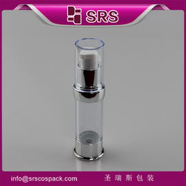 A0214 chai không khí trong suốt với vai và cơ sở bạc kim loại hóa