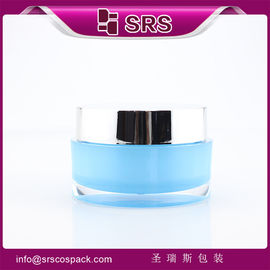 J023 bình kem acrylic tròn, bình mỹ phẩm màu sơn