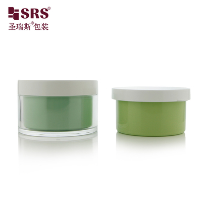 Nhựa rỗng chăm sóc da Gel khuôn mặt Bao bì 50ml 100ml 120ml Luxury Double Wall Cream Jar Cosmetic