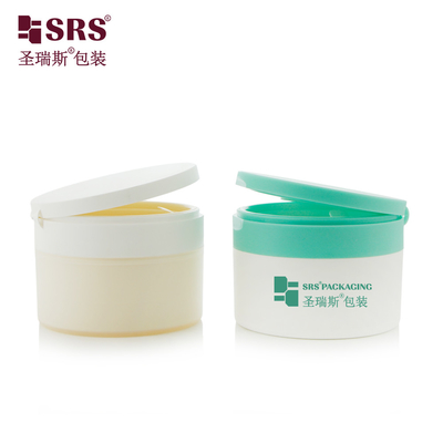 Chất chứa PP có màu sắc tiêm với muỗng nhựa flip cap 100g bình kem mỹ phẩm