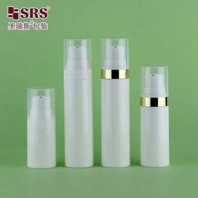 30ml 50ml Luxury Elegant PCR PP Vật liệu thân thiện với môi trường Kem đánh răng chai máy bơm không khí 15ml
