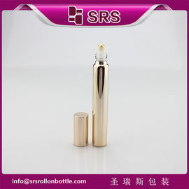 15ml 17mm đường kính kim loại rose vàng chai thủy tinh với quả bóng vàng thật và nắp nhôm.