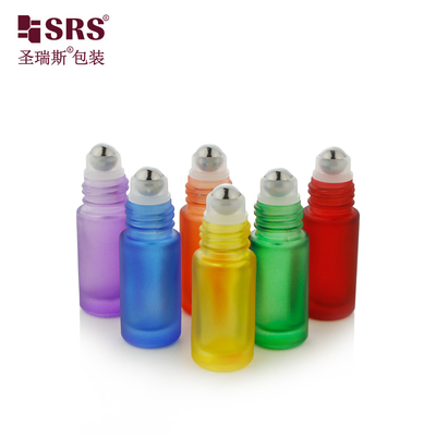Luxury màu sắc sơn matte kết thúc kính cuộn bóng chai nước hoa dầu chai Roll On