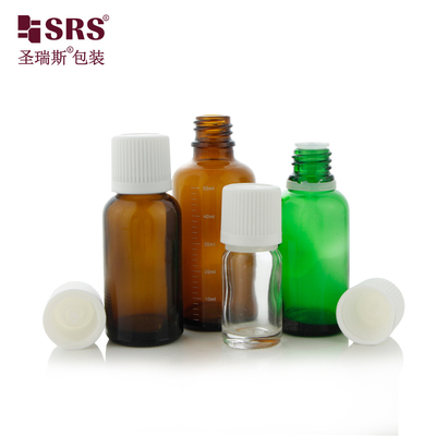 5ml 10ml 15ml 30ml 50ml 100ml 18/415 Mũ chống trẻ em Chai thủy tinh tinh dầu