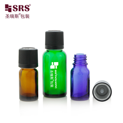 5ml 10ml 15ml 30ml 50ml 100ml 18/415 chai thủy tinh rỗng với nắp chống trẻ em