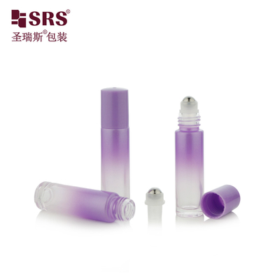 Sơn tùy chỉnh màu sắc sườn trống kính cuộn trên không rò rỉ chai cuộn dầu thiết yếu 10ml