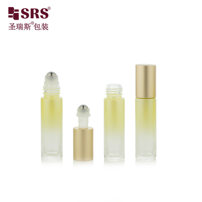 10ml sơn tùy chỉnh màu vàng rỗng tinh dầu tinh dầu chai kính cuộn