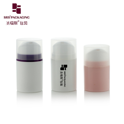 Hình dạng tròn thân thiện với môi trường Bao bì mỹ phẩm rỗng Lotion 200ml chai không khí