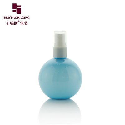 150ml hình quả bóng rỗng PCR nhựa bơm sương mờ mịn Bao bì nước hoa PET Sprayer chai