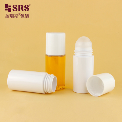 PET43 130ML 170ML Công suất lớn PET nhựa tùy chỉnh màu sắc tròn PCR tái chế cuộn trên chai cho gel khử mùi