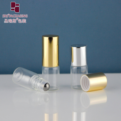 BLP-2ML Bao bì quả bóng cuộn kích thước du lịch tinh dầu tinh dầu kính trong suốt cuộn trên chai Không rò rỉ