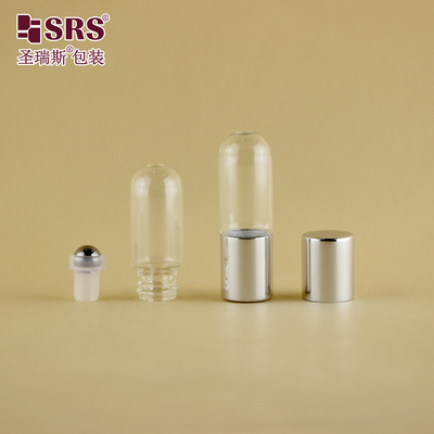 BLP-3ml ống kính đáy tròn cuộn trên chai trong màu Pantone tùy chỉnh cho dầu aromatherapy Không rò rỉ
