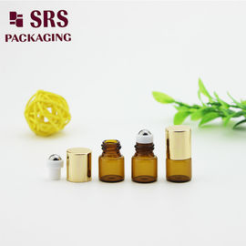 1ml kích thước đi du lịch chai mini kính cuộn bóng trống cho tinh dầu thiết yếu