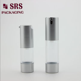 TA021 15ML 30ML 50ML chai bơm kem dưỡng da bằng nhựa bạc mờ