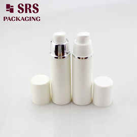 A024 chai màu trắng và nắp màu trắng với đường bạc chai không khí PP cho kem huyết thanh
