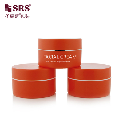 SRSJK 100g 150g Hỗn nhựa PP bình kem thùng Tường kép bóng mờ trong khuôn màu tùy chỉnh có sẵn