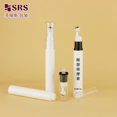 A0031 5ml 10ml 12ml 15ml AS PP không khí bơm rỗng nén chai cuộn bóng cho thẩm mỹ mắt Gel massage serum applicator