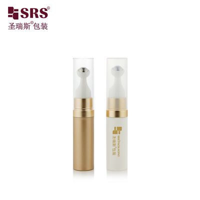 A0035 Kích thước du lịch PP tròn dễ thương PCR Vật liệu tái chế không khí Roll On Gel chai cuộn bóng mát xa thép bán buôn