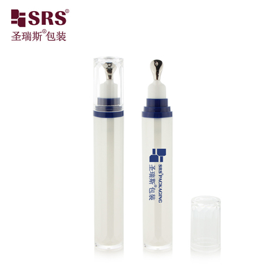 LR001-15ML Chất lượng cao Không rò rỉ Acrylic Tùy chỉnh huyết thanh mắt Bao bì mỹ phẩm Ứng dụng kim loại