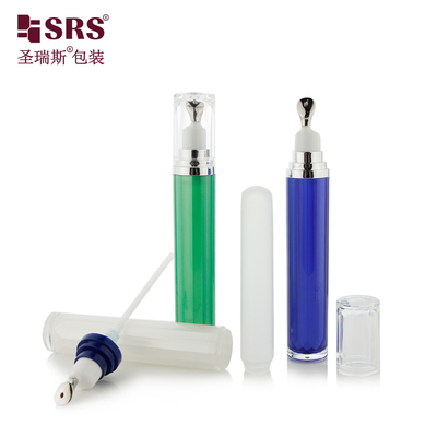 LR001-15ML Chiếc bình bơm bình bơm màu xanh lá cây màu trắng màu acrylic