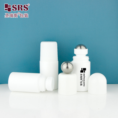 RPPC-60ML Tròn màu trắng tiêm thổi nhựa PP PCR tái chế thân thiện với môi trường cuộn trên chai gel khử mùi