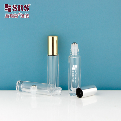 GB1-5ML Độ minh bạch Mini Travel Size Thick Bottom Luxury Essential Oil Glass Roll On Bottle Container