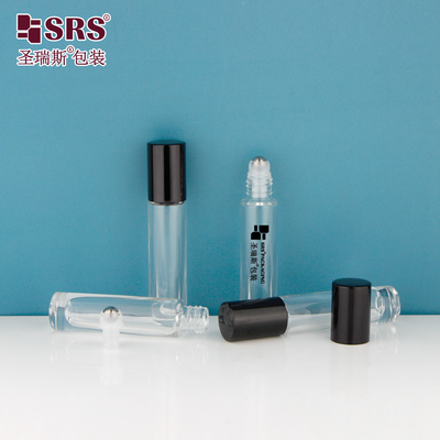 GB1-5ML Đàn đáy dày kính trong suốt Luxury Roll-On Steel Ball Cho Máy áp dụng chai nước hoa
