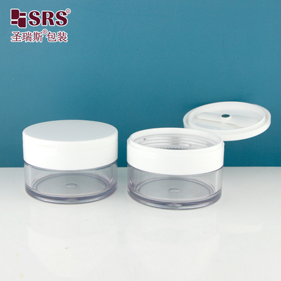 PETG003 Vật liệu PETG Flip Cap Plastic Jar tùy chỉnh Khối trong suốt trong suốt để quét cơ thể