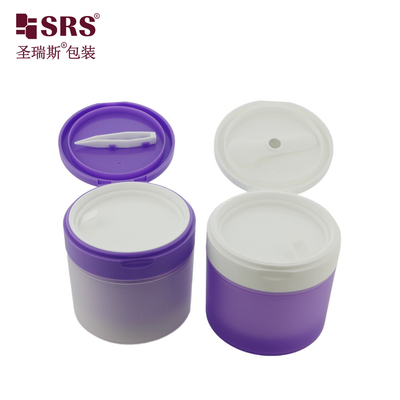 SRS1 120g 150g PP PCR tái chế môi trường thân thiện nhựa Gel tóc Krème cơ thể bình chứa bao bì với pincet