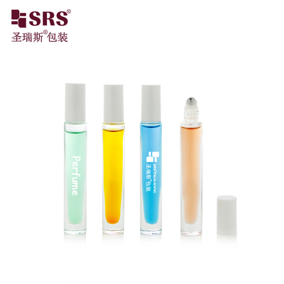 Chiếc chai bóng cuộn kính kính dày 10ml nước hoa rỗng cuộn trên ứng dụng viên bao bì