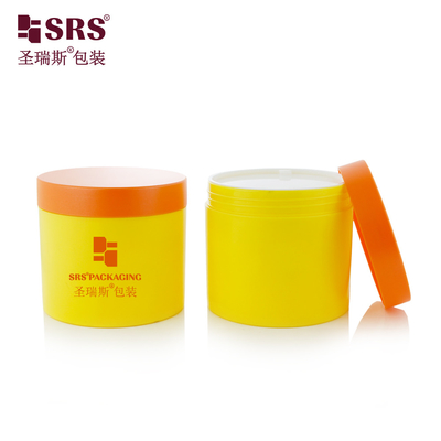 SRSQ 400g Bề mặt lấp lánh rỗng PP PCR Vật liệu tái chế với Chứng chỉ Body Cream Jar Container Tùy chỉnh màu sắc có sẵn
