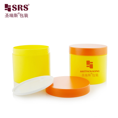 SRS 400g Kích thước lớn Mặt nạ sợi gọn mặt nạ PP Cream Jar Trang trí Sơn PCR Khối đóng gói