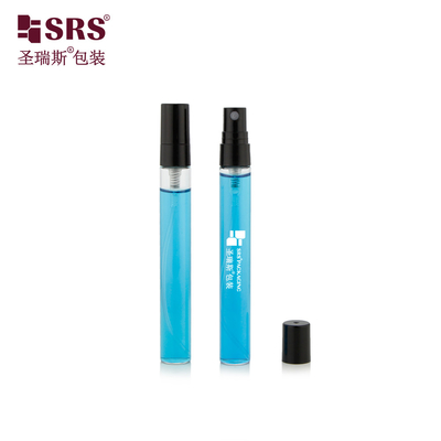 BLPP-10ML 14mm DIA sương mù mịn kích thước túi ống kính trong suốt chai với bơm phun nhựa màu đen cho nước hoa