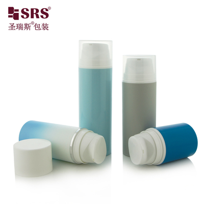 PA601 30ml,50ml,80ml,100ml,120ml,150ml,200ml Không Snap On Style Vacuum Single Wall Injection Color Foundation Lotion Airless Pump Plastic PP PCR Bottle