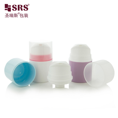 PA604 Gel giảm đau tùy chỉnh sơn tiêm màu kim loại hóa PP PCR vật liệu tái chế với giấy chứng nhận chai không khí cho huyết thanh khuôn mặt