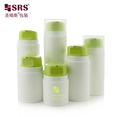 PA605 30ml 50ml 80ml 100ml 120ml 150ml 200ml Tiêm Màu xanh chói màu xanh lá cây đẹp kem mặt bơm chai không khí ống chống rò rỉ