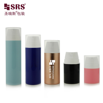 PA606 Sơn Frosted Matte Finished Metalized Hot Stamping Ring PP PCR thân thiện với môi trường PP PCR chai không khí cho kem chăm sóc da