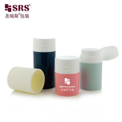 PA607 Tiêm đơn tường bóng mờ hoàn thiện màu sắc tùy chỉnh PP chai không khí với nắp lật cho Lotion serum mỹ phẩm