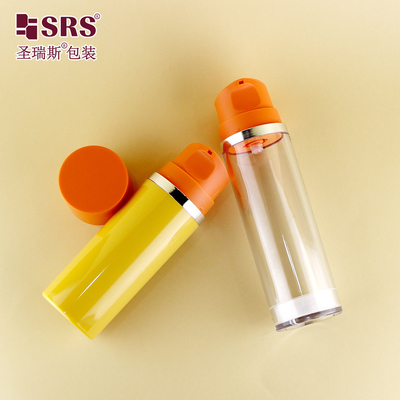 A0215 Snap On Style Nhựa tròn chai huyết thanh da AS chai chân không rỗng Gel chăm sóc da Bao bì không khí