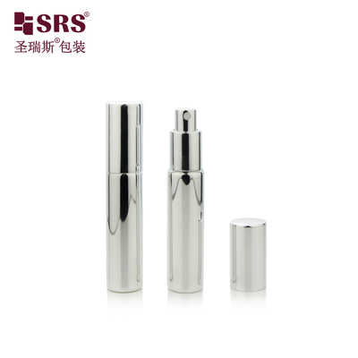 BLPA 10ML bóng bạc rỗng kính tròn với kim loại trang trí phun máy bơm chai cho nước hoa
