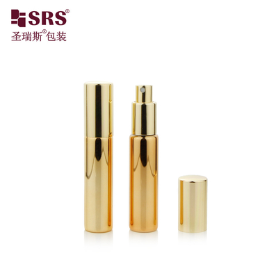 BLPA 10ML kim loại vàng ròng rỗng kính nước hoa phun máy bơm chai tùy biến sương mù mịn