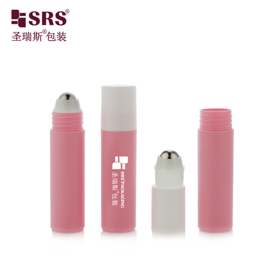 RPPF 20ml 2/3 OZ Nhựa rỗng mỹ phẩm chăm sóc da tròn PP PCR thân thiện với môi trường Bao bì chai cuộn thép