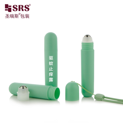 RPPG 25ml Hình dạng viên thuốc rỗng PCR nhựa cuộn trên chất khử mùi Gel chống xuyên thấu chất chống ngứa chai chất lỏng Bao bì với túi dây