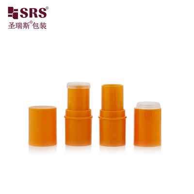 D051 6g Tiêm màu tùy chỉnh nhựa ABS bên ngoài PP bên trong chai nước bọt môi ống chăm sóc da bao bì