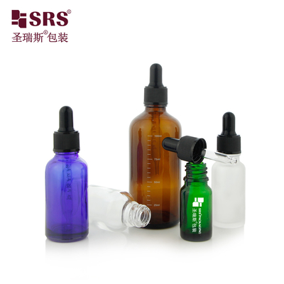 D002 5ml 10ml 15ml 20ml 30ml 50ml 100ml 18/415 chai thủy tinh có ruột vai nhỏ giọt áp dụng dầu thiết yếu